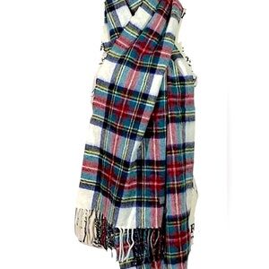 Tartan Plaid Cashmere Scarf New in Box